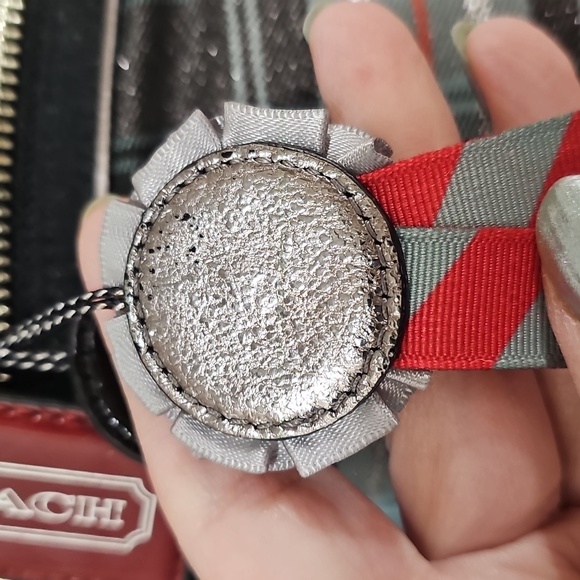 Coach Poppy Plaid Lurex Tartan Black and Gray Women's Tote Bag - Picture 16 of 17